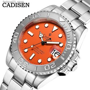 Other Watches CADISEN 2023 New Men's C8210 Sapphire Mechanical Automatic Wrist 316L Stainless Steel 10 Bar es Men NH35A Clock Q240118