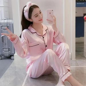 Women's Sleepwear Pyjamas Silk Set Nightwear Plus Long 2024 Satin Nightgown Women Pajamas Summer For Size Clothes Home Pajama