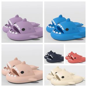 Sommer Damen Hausschuhe Cartoon Hai Hausschuhe Outdoor Sandalen Herren Damen Casual Hausschuhe Weiche Sohlen Strandsandalen