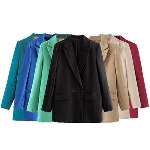 TRAF Блейзер Женская модная офисная одежда для женщин Профессиональная осенне-зимняя женская куртка Элегантный молодежный блейзер Офисная одежда 240117