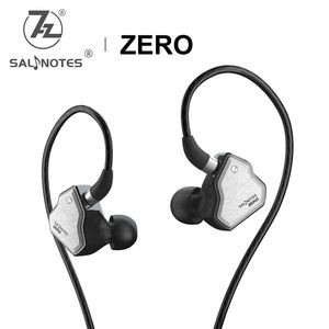 Fones de ouvido 7Hz Salnotes zero 10mm dinâmico dinâmico iNear fone de ouvido HiFi Audio Music Earbuds Headset 0,78mm Cabo destacável