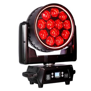 IP65 مقاوم للماء LED Moving Head Wash Beam Light RGBW 12*40W مع LED RING DJ Wash Stage Lighting for Stage Live Performance Concert Dance Firms Club.