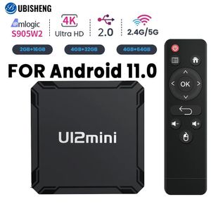 4K HD Android TV Box Android 11.0 5G WiFi Smart Box 2GB+16GB Media Player Amlogic S905W2 Bluetooth5.0 Set Top Box Global Version