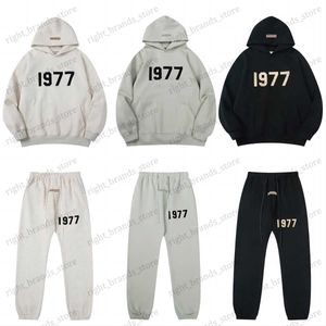 Tracksuits Designer Men's 1977 essentialsweatshirts Pants Fashion Casual Number Sweatpants Jogging Hip Hop essentialshoodie men High Quality Sweatshirt T240118