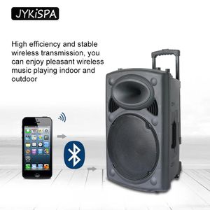 Hoparlörler DJ Taşınabilir Bluetooth Hoparlör Kablosuz Partisi Kutusu Büyük Güç Stereo Subwoofer Bas Parti Hoparlörleri Mikrofon Aile Karaoke