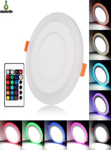 Ultra Slim LED LID LIGHTS 3W 6W 9W 18W 24W ROUND RGB COOL WHITE LAMP REACROUNT ACRYLIC DOWNLIGHT AC 110220V CONTRO3194559