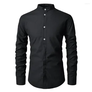 Camisas casuais masculinas verão manga longa vestido de botão de casamento roupas coreanas moda social camisetas top