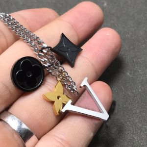 Fashion Women Pendant Necklace Jewelry with logo Classic 925 sliver women chain Girl Valentines Day Jewelry