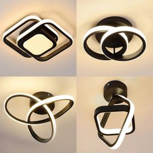 Ceiling Lights Modern LED Light Rings Lamp With 3 Colors Home Lighing For Kitchen Bedroom Living Room Decor Foyer Track