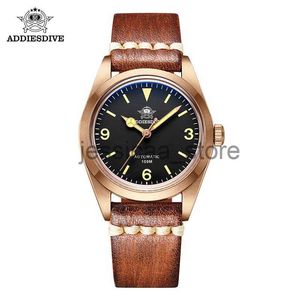 Outros relógios ADDIESDIVE Homens Relógios Mecânicos Sapphire Bubble Mirror Pot Cover Vidro Luminoso 10bar DivWristwatches Relgio de Quartzo J240118