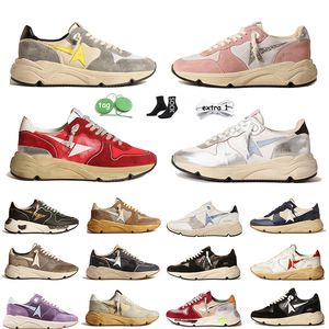 Top Quality Running casual Designer shoes Women Men Golden Gooseices Genuine Leather Suede Black White Silver Glitter Sole Red Pink Platform Flat Sneakers Trainers