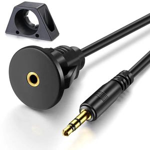 Cavo di prolunga impermeabile per jack audio AUX da 3,5 mm maschio a femmina per cruscotto per camion per auto