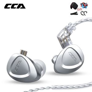 Headphones CCA CKX 1DD+6BA Hybrid Driver Pure Metal In Ear HIFI Earphones Monitor Bass Headset Noise Cancelling Headphones For EDX ZSX DQ6