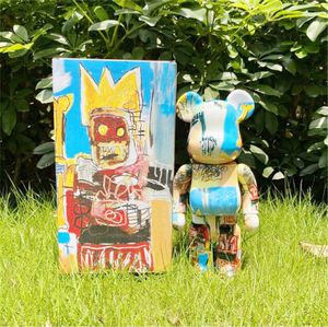 Quente 400% 28cm bearbrick o abs o robô moda urso chiaki figuras brinquedo para colecionadores bearbrick arte modelo de trabalho decoração brinquedos presente