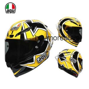 Full Face Open Agv Pista Gprr Ice Blue Motorcycle Helmet Carbon Fiber Track Anti Drop Ride Limited Edition Full Helmet Chameleon 7K7L