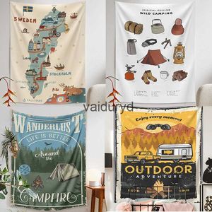 Tapestries Vintage Outdoors Dormitory Peak Table Cloth Camping Sign Wall Rugs Picnic Mats Tapestry Hippie Curtains Beach Towel Carpet Teenvaiduryd