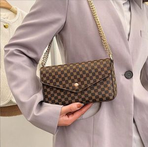 Çok Felicie Pochette Kadınlar Zincir Çantalar Cüzdan E biriken Deri Çantalar Omuz Yüksek Kaliteli Çiçek Louisseity Cüzdan Viiutonity Crossbody