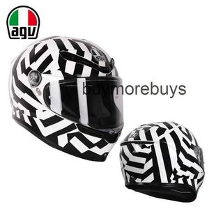 Full Yüz Açık Agv Motosiklet Kask K Tam Kask Dört Seasons Erkek ve Kadın Bisiklet Motosiklet Tam Kapak Çalışma Kask Anti Sis Hafif RCRS