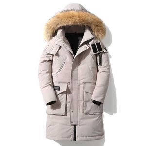 Winter Mittellanger Pelzkragen mit Kapuze Mode Street Style esstenialshoody hochwertiger, vielseitiger Mantel Lässiges, warmes, mit Daunen gefülltes Kleidungsstück 18IG8