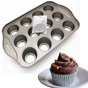 Molde removível de aço inoxidável para cozimento, mini muffin, cupcake, bandeja, utensílios para cozinha, acessórios de pastelaria 240117