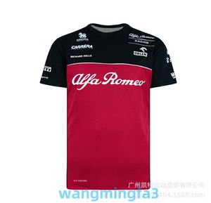 2024 Modello T-shirt designer Nuova tuta da corsa F1 Speed Droop T-shirt da motociclista Girocollo Camicia sportiva da uomo estiva Traspirante e ad asciugatura rapida