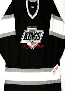 Tani niestandardowe La Kings Blank Gretzky 198898 CCM Hockey Jersey Stitch Dodaj dowolne numery nazwiska Mężczyźni Kid Jerseys XS5XL6368305