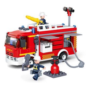 Blocks City Fire Fighting Truck Cather Police Police Firemenci Figures Hero Building Builds Cegły Zgromadzenie LDREN