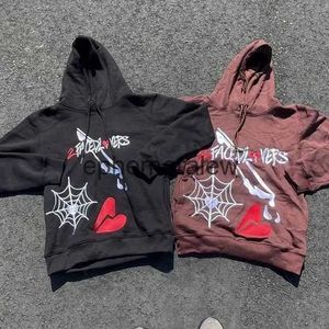 Men's Hoodies Sweatshirts Two Piece Pants Gothic Printed High Street Zip Up Hoodie Casual Loose Sweatshirt Clothes Y2K Tops Retro Harajuku Hip Hop Jacketephemeralew