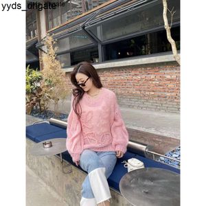 Lowes Channel Nanyou Private Shenzhen 2021 boutique women's mohair loose lantern sleeve sweater CDTO