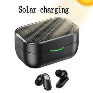 Cuffie Auricolari Bluetooth senza fili Ricarica solare Cuffie esterne di alta qualità Sport Musica per iPhone 5 6 7 8 Plus 11 12 13 Pro Max