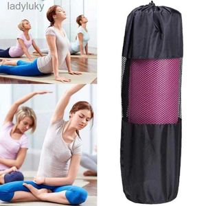 Yogamatten Yogamattentasche Übungsträger Nylon Mesh Center Verstellbarer Riemen Pilates Fitness Bodybuilding SportsL240118