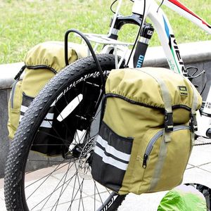 Bags Bike 26 27.5 29 Inch Tour Trunk Bag 15L For Mountain Bike 650B For V Disc Brake Fork Front Or Rear Bike Bag Long Distance Travel