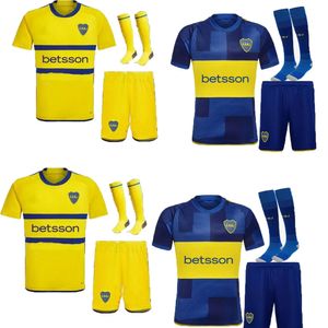 Cavani Boca Juniors Man and Kid Soccer Jerseys 2023 2024 Maradona Benedetto Marcos Rojo Carlitos de Rossi Tevez Salvio Barco Janson Medina 23 24 Fotbollskjorta