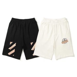 Off Summer Fashion Brand Airport Tape Sports Shorts Ow Men's and Women's Beach Capris