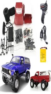 WPL Fjärrkontroll Offroad Model Car RC Auto DIY High Speed ​​Truck RTR för pojkar gåvor Toy Upgrade Metal Kit del Crawler LJ20120922645489