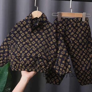 Sets Children Designer 4 Baby Boy Clothes 5 Years Toddler Boutique Outfits Fashion Print Splicing Coats and Pants Kids Bebes Jogging Su138