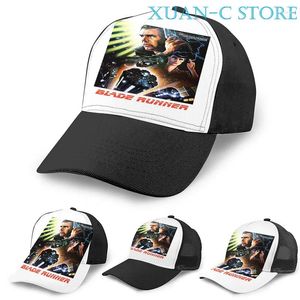 Boll Caps Blad Runner Movie Basketball Cap Men Kvinnor Fashion överallt svart unisex vuxen hatt