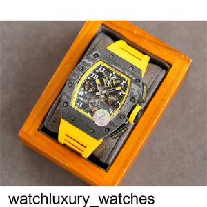 Mechanical Richardmill Chronograph Rm11-03 Complex Function Wrist Watch for Men Luxury High Quality Carbon Fiber Case Waterproof Sapphire Glass RI9H