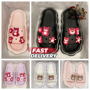 Designer Comfortable Outdoor Slippers Women's Leisure Beach Sandals Sports Desert Pink Cartoon Little Bear Mbilization Indoor Slippers