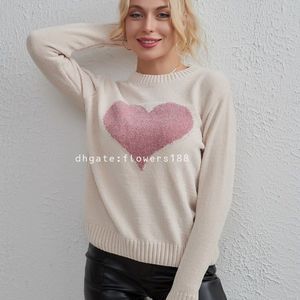 여자 스웨이터 여성의 새로운 스페인 인 Hot Sale Sweet Heart All Match Top Simple Fashion Sweater