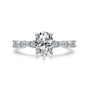 Кольца-группы, августовские коллекции 2022, кольца с камнями для женщин, очаровательные серебряные тонкие WeddRDainty Bride Flower R MM22 J240118