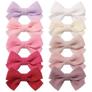 Hair Accessories 2Pcs Cute Bows Corduroy Safe Clip Born Girls Princess Hairpin Barrettes Infants Toddlers Baby Gift