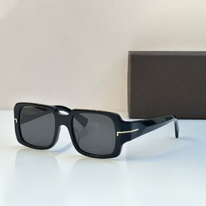 Square Sunglasses Męskie okulary przeciwsłoneczne okulary TF Projektant Nowy europejski i amerykański styl wysokiej jakości rama octanowa rama pełna rama gogle multi kolorowe uv400