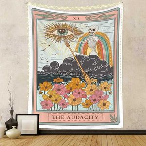 Tapestries European Bohemian Tarot Tapestry Wall Hanging Cloth Moon Sun Flowers Background Living Room Home Decorvaiduryd