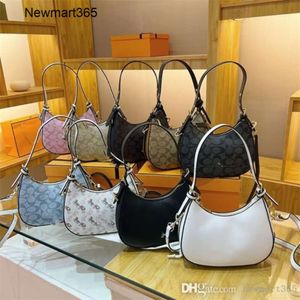 Kadın 2024 yeni hilal çantası tasarımcı moda koltuk altı çanta basit omuz çantası banliyö çok yönlü gündelik çanta