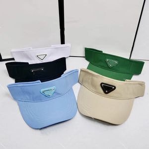 여성용 디자이너 바이저 캡 남성 여름 햇살 모자 선 스크린 야외 스포츠 해변 간단한 세련된 세련
