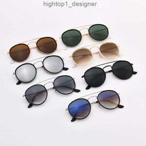 Роскошные круглые дизайнерские солнцезащитные очки в стиле ретро для женщин, поляризованные женские 2023, брендовый дизайн, зеркальные линзы, круглая оправа, солнцезащитные очки, запрет на raybanliness, крутые 3647 оттенков