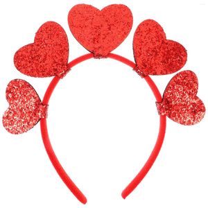 Bandanas Love Headband Girl Decor Decorative Hair Ribbons Adorable Heart Clip Girls Hairband Make Up Red Cupid