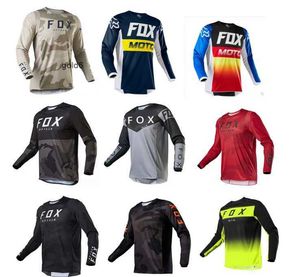 Novas camisetas venda quente foxx manga longa rápida subduing masculino mountain road bike cross country motocicleta respirável roupas esportivas