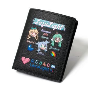 Lazulight wallet Nijisanji purse Vox Music Photo money bag Cartoon leather billfold Print notecase